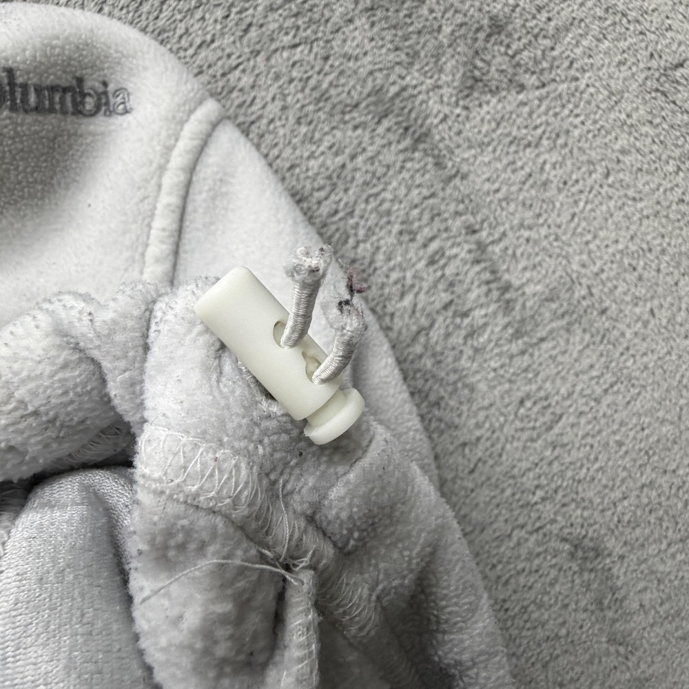 Columbia Fleece Jacket Womens Small Gray Full Zip Zip Pockets Soft Hiking‎ Warm - Picture 6 of 11